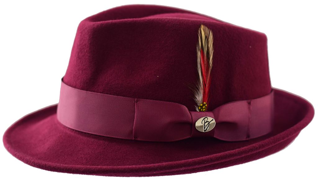 Hudson Collection Hat Bruno Capelo Burgundy Small 