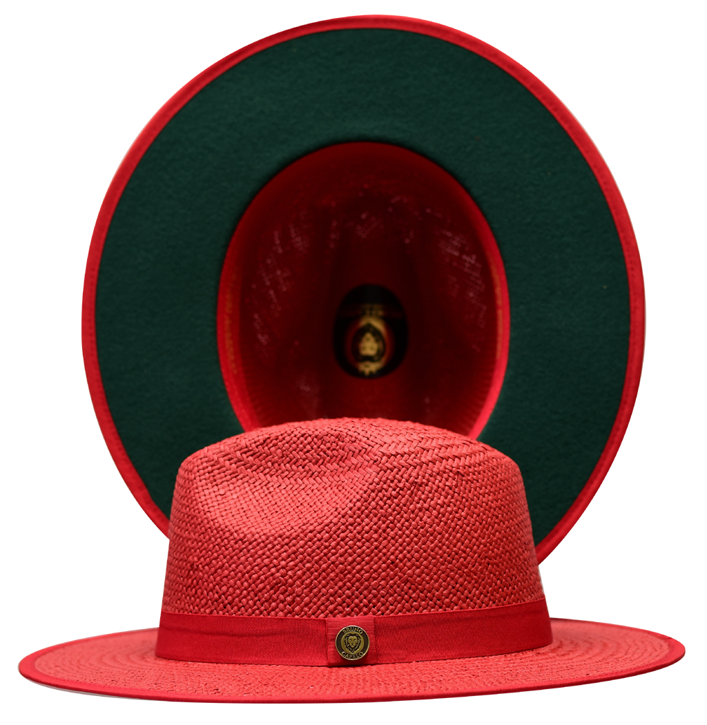 Kingdom Collection Hat Bruno Capelo Red/Dark Green Small 