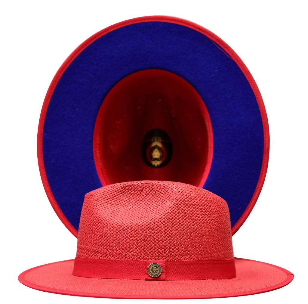 Kingdom Collection Hat Bruno Capelo Red/Cobalt Blue Small 