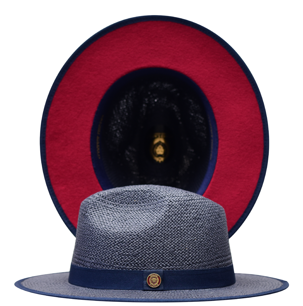 Kingdom Collection Hat Bruno Capelo Navy Blue/Burgundy Large 