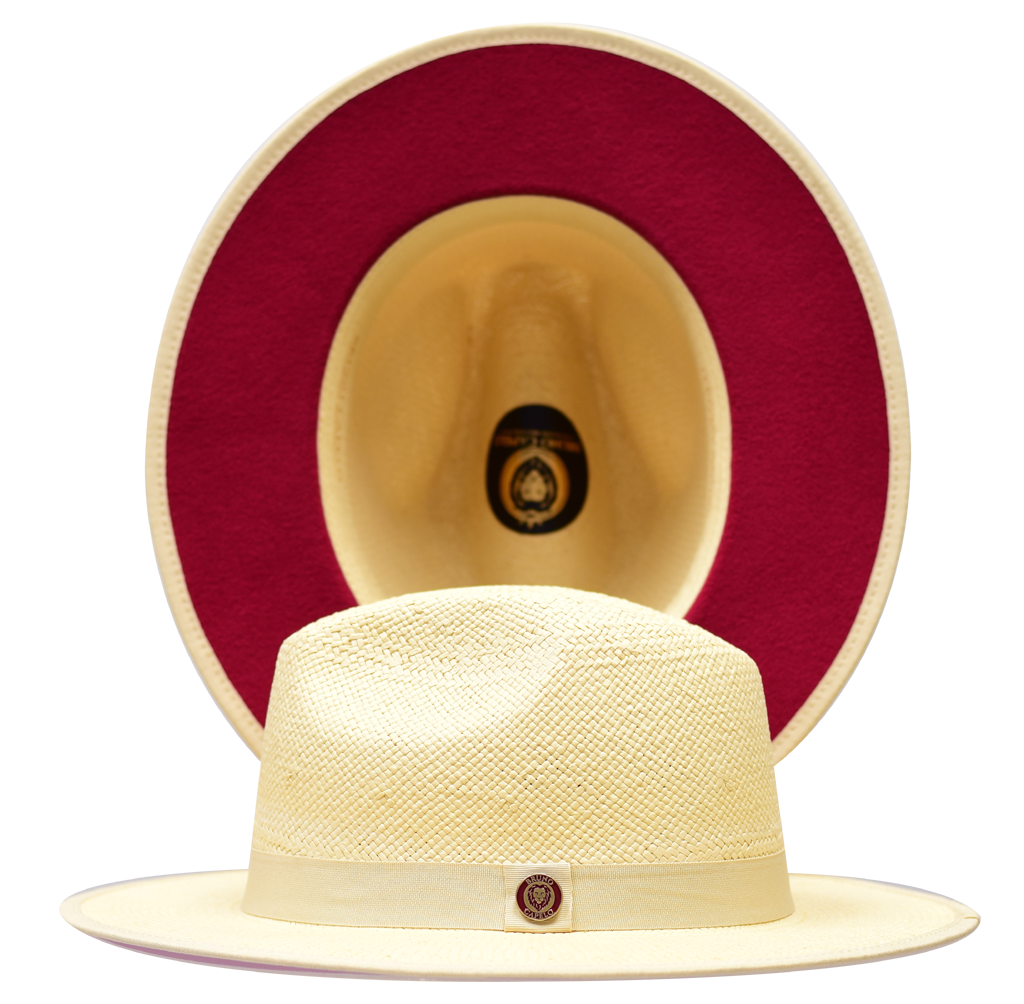 Kingdom Collection Hat Bruno Capelo Natural/Red Large 