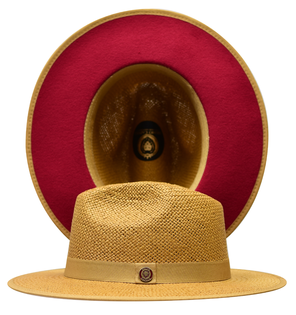 Kingdom Collection Hat Bruno Capelo Acorn/Burgundy X-Large 