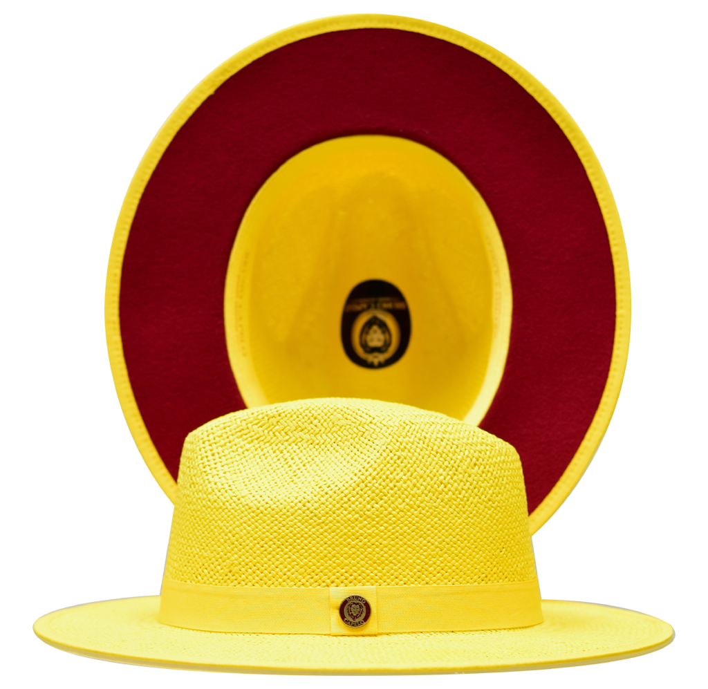 Kingdom Collection Hat Bruno Capelo Gold/Red Medium 