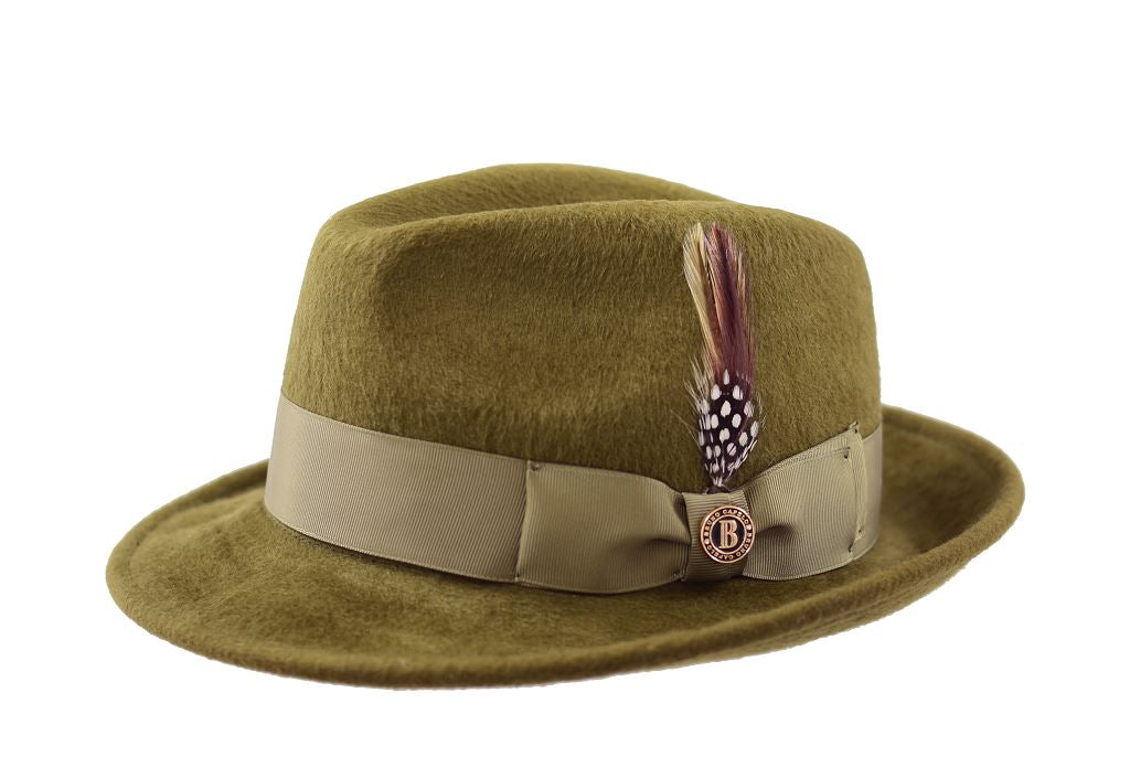 Lucious Collection Hat Bruno Capelo Olive Green Medium 