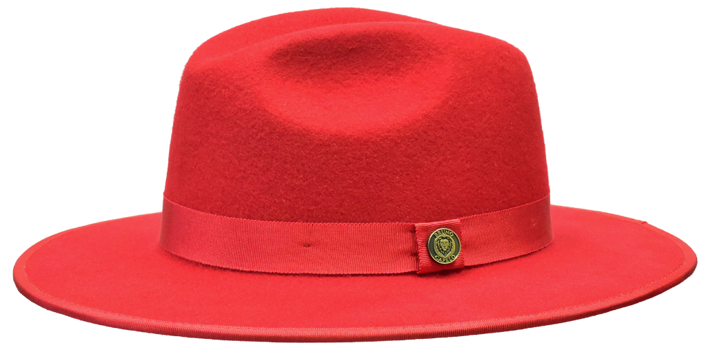 Monarch Collection Hat Bruno Capelo Red/White Large 