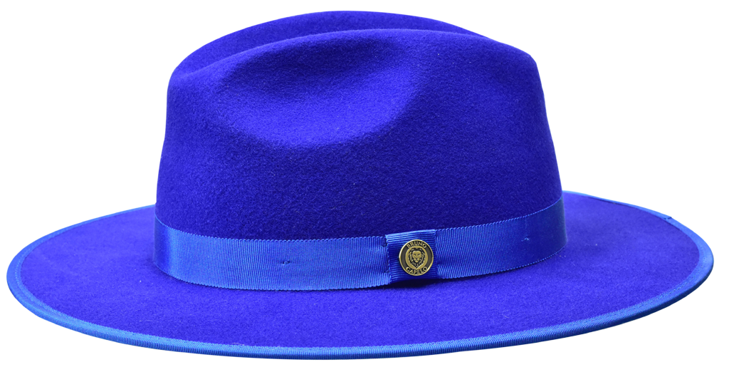 Monarch Collection Hat Bruno Capelo Royal Blue/White Large 