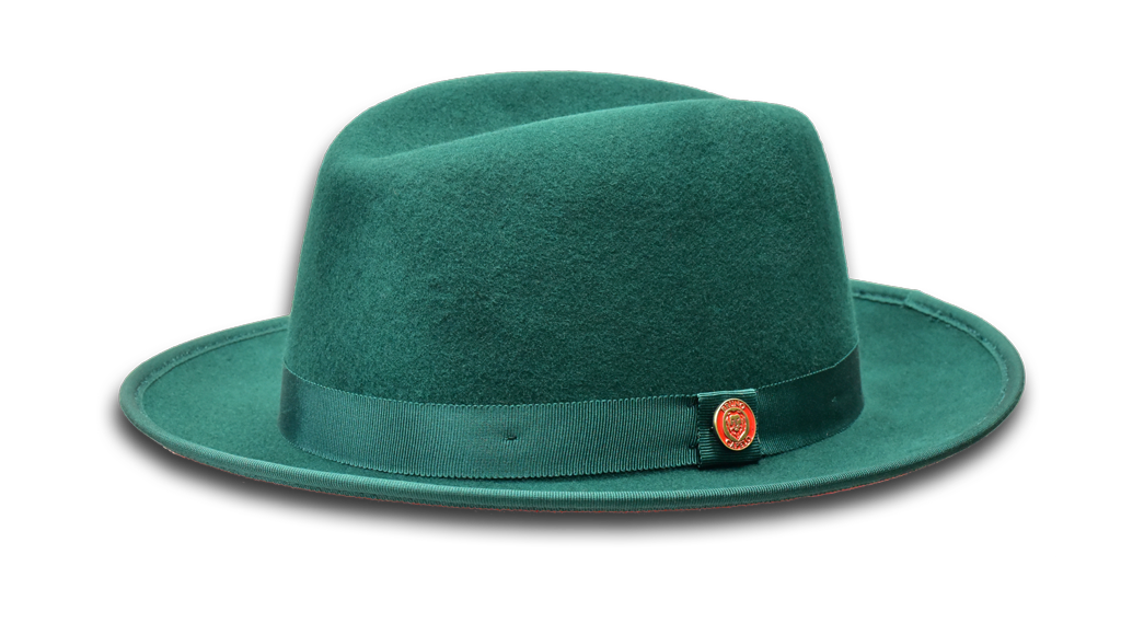 Princeton Collection Hat Bruno Capelo Dark Green/Red Medium 