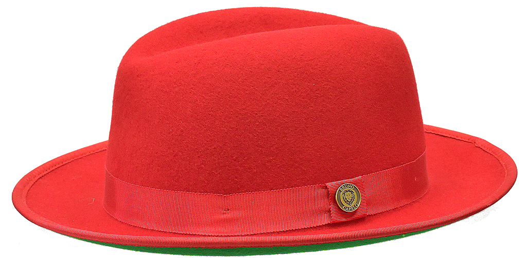 Princeton Collection Hat Bruno Capelo Red/Dark Green Small 