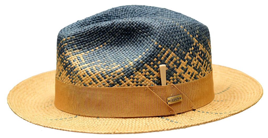 Rafi Collection Hats Bruno Capelo Denim Blue/Cognac X-Large 