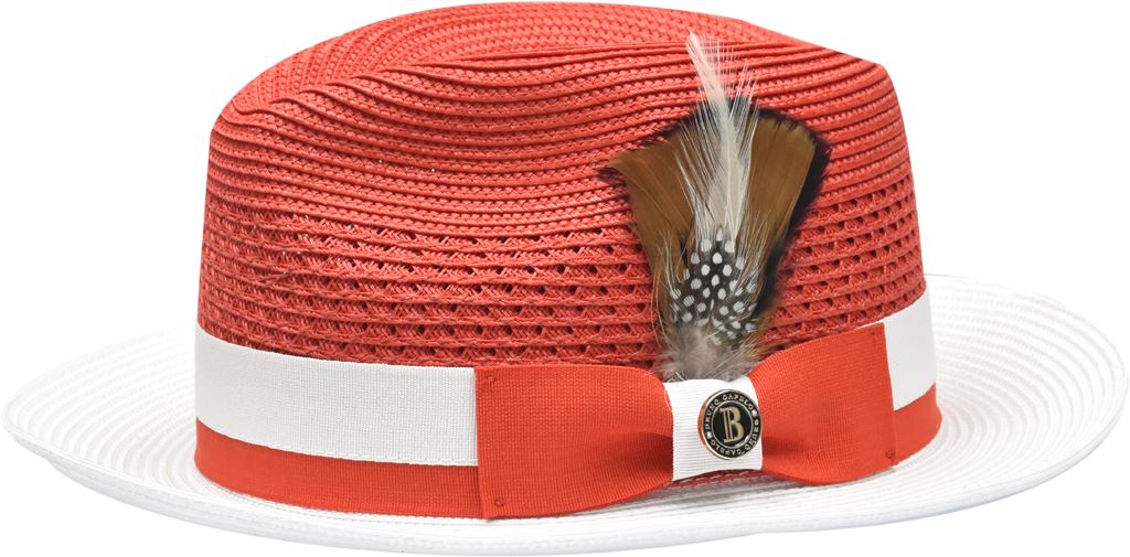 Rocco Collection Hat Bruno Capelo Red/White Large 