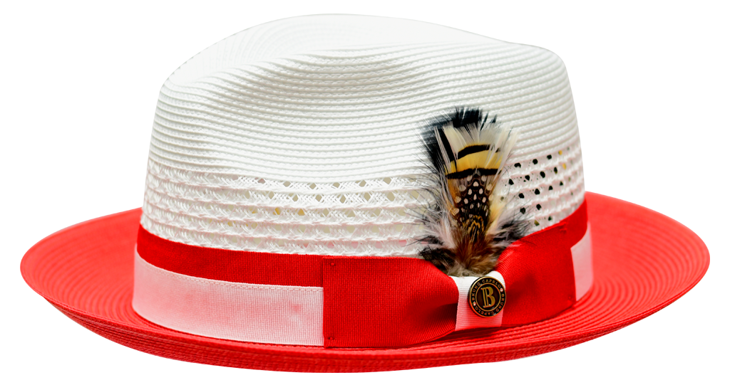 Rocco Collection Hat Bruno Capelo White/Red Large 