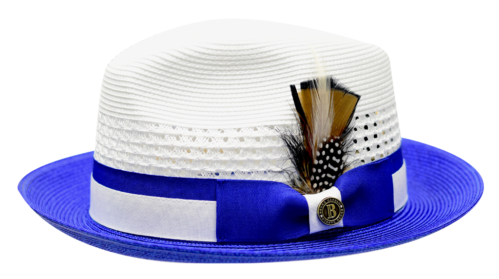 Rocco Collection Hat Bruno Capelo White/Royal Blue Large 