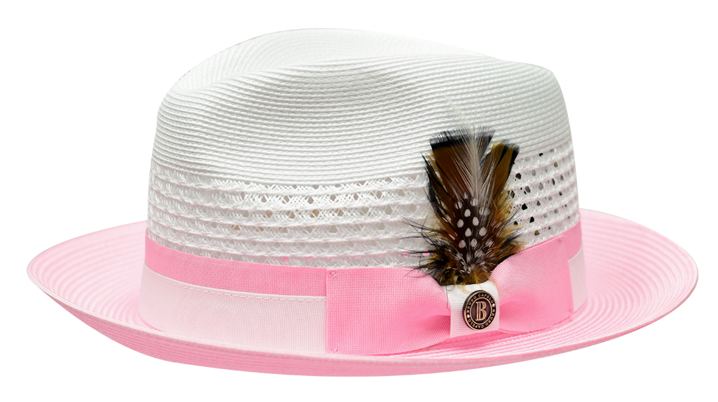 Rocco Collection Hat Bruno Capelo White/Pink Large 