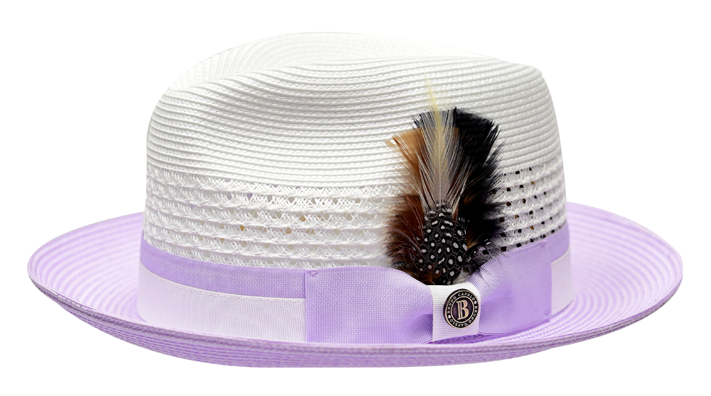 Rocco Collection Hat Bruno Capelo White/Lavender Large 