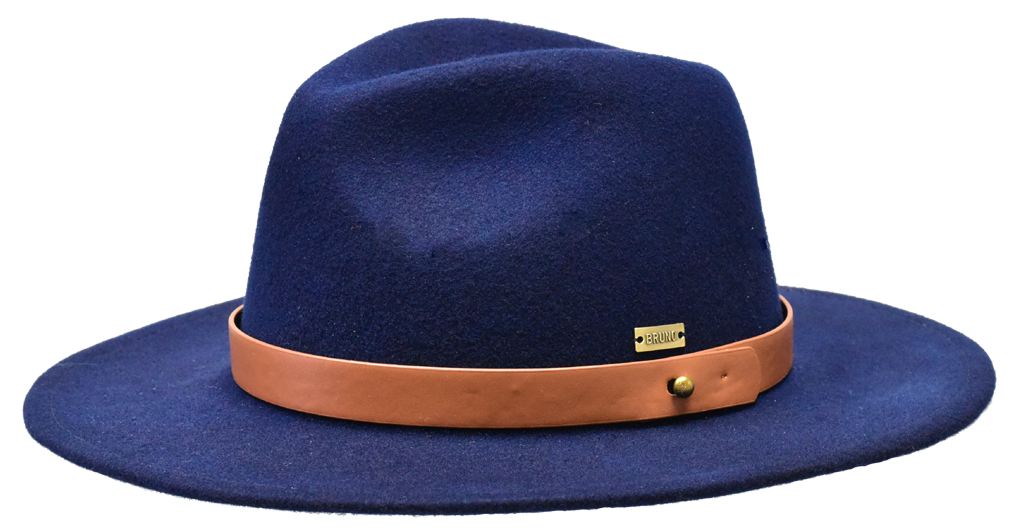 Uptown Collection Hat Bruno Capelo Navy Blue/Cognac Large 