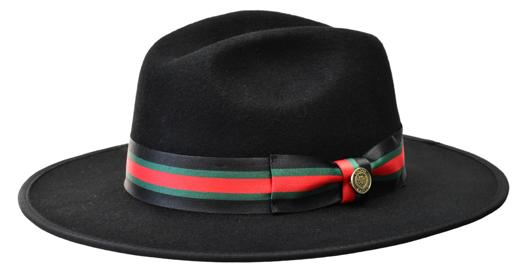 Wesley Collection Hat Bruno Capelo Black/Red Black and Green Band Large 