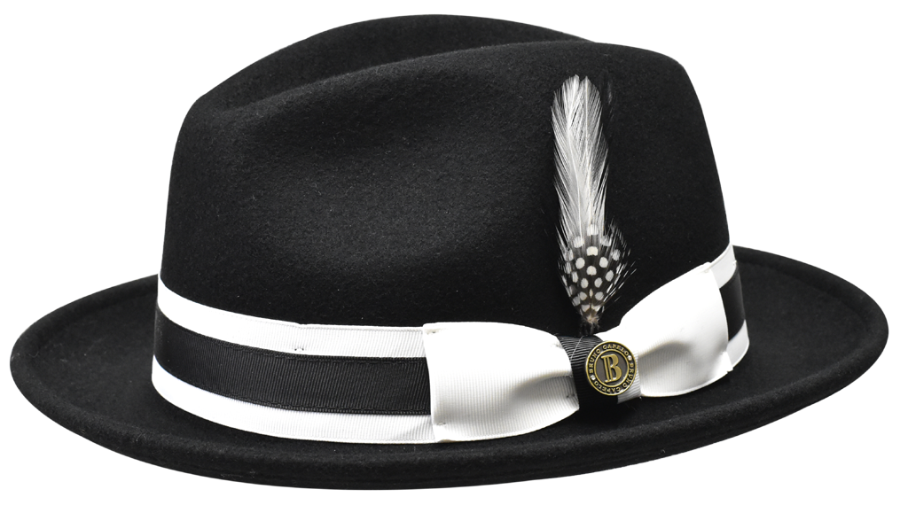 Zane Collection Hat Bruno Capelo Black/White Large 