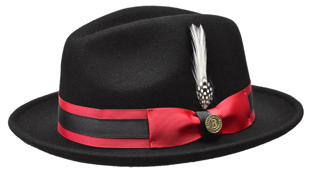 Zane Collection Hat Bruno Capelo Black/Red X-Large 